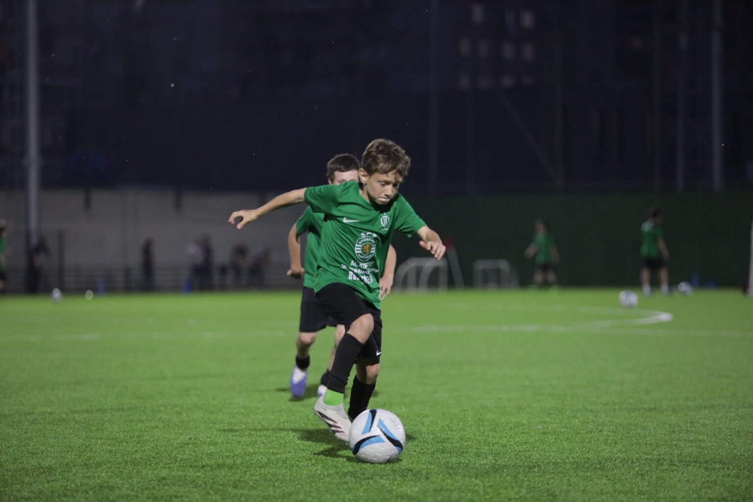 Sandro Abesadze breaking forward with the ball